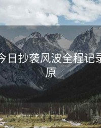 黑料网今日抄袭风波全程记录真相还原