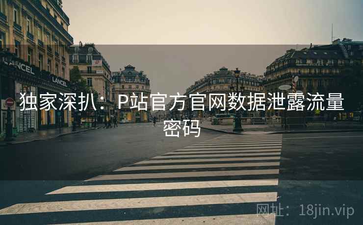 独家深扒：P站官方官网数据泄露流量密码