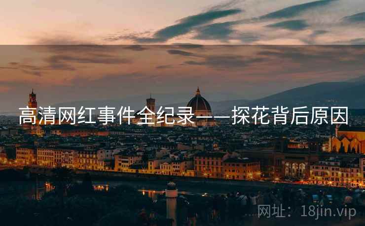 高清网红事件全纪录——探花背后原因