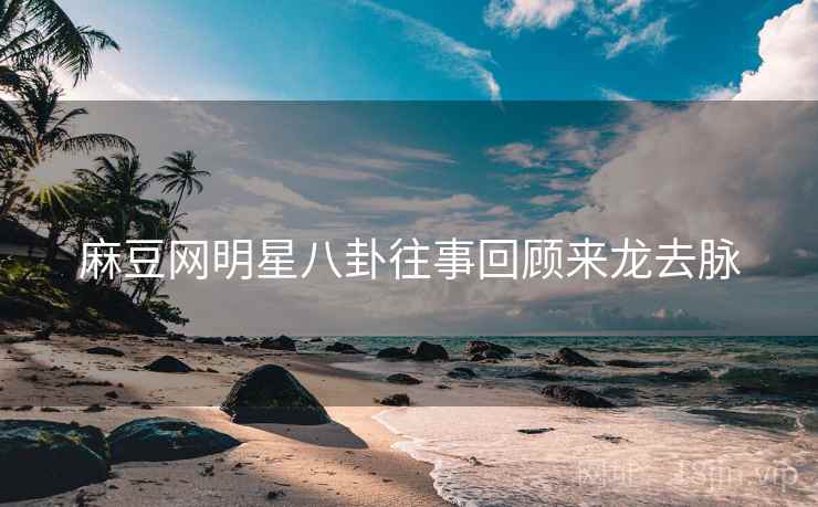 麻豆网明星八卦往事回顾来龙去脉