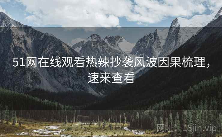 51网在线观看热辣抄袭风波因果梳理，速来查看