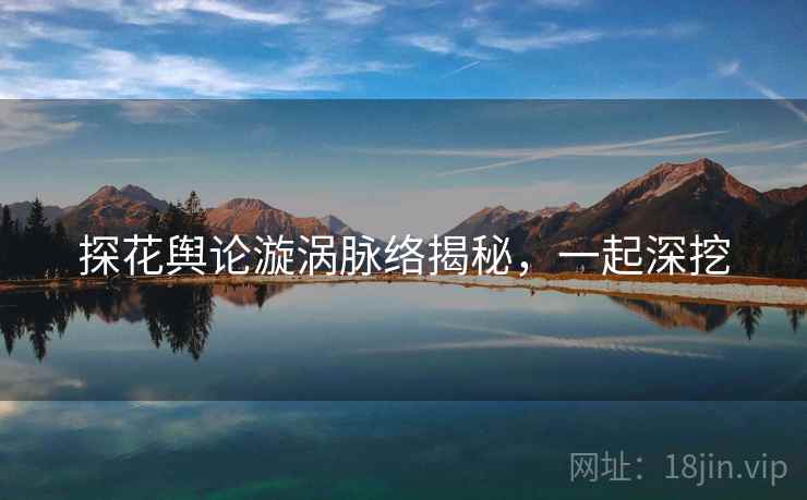 探花舆论漩涡脉络揭秘，一起深挖