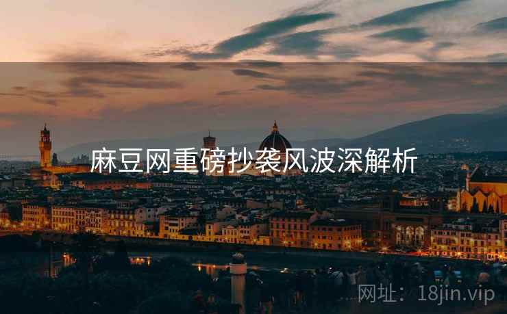 麻豆网重磅抄袭风波深解析