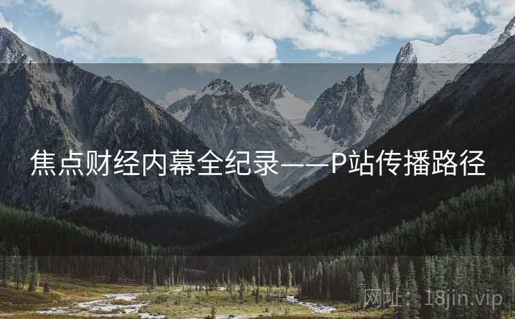 焦点财经内幕全纪录——P站传播路径