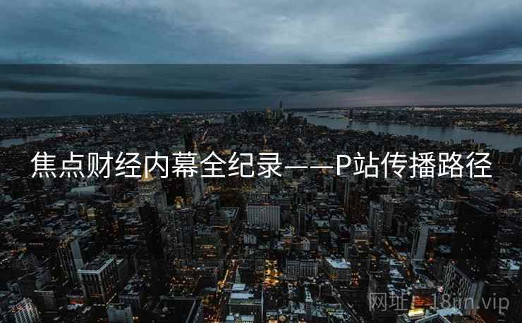 焦点财经内幕全纪录——P站传播路径
