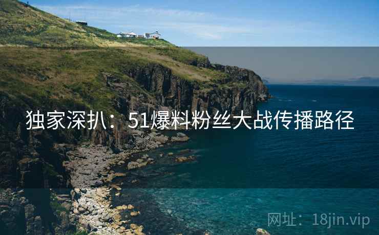 独家深扒：51爆料粉丝大战传播路径