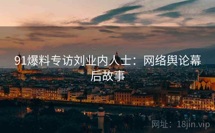 91爆料专访刘业内人士：网络舆论幕后故事